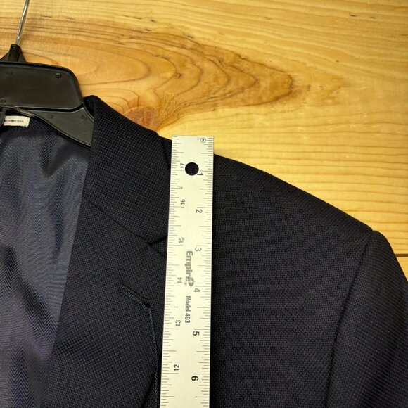 Joseph Abboud Blazer Size 46 XL Blue Navy Coat 2 Button Reda Wool SX Nch NEW - Picture 8 of 15